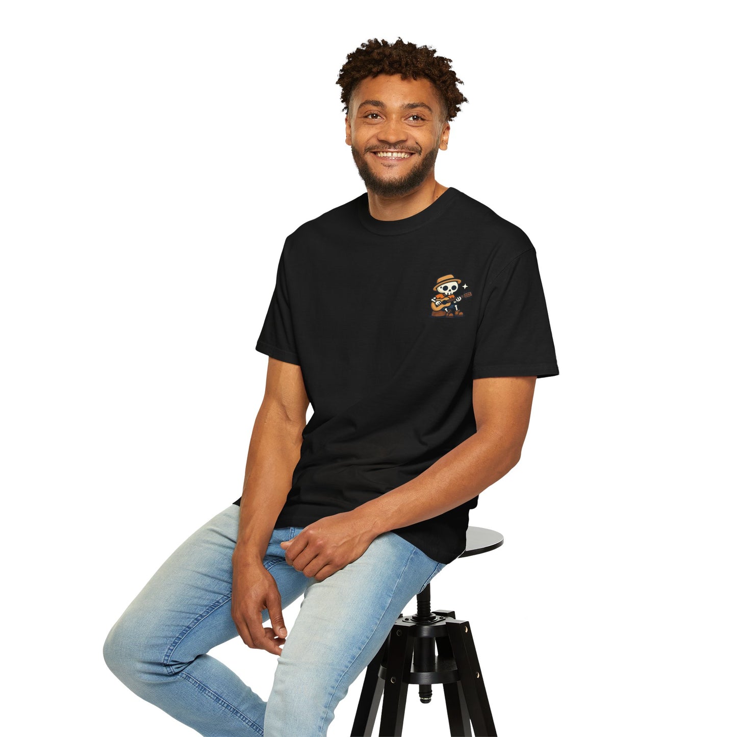 Gino The Guitar Player Black Tee